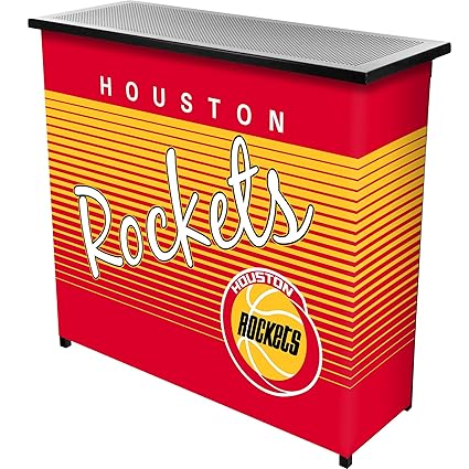 NBA Houston Rockets Portable Bar with Case, One Size, Black