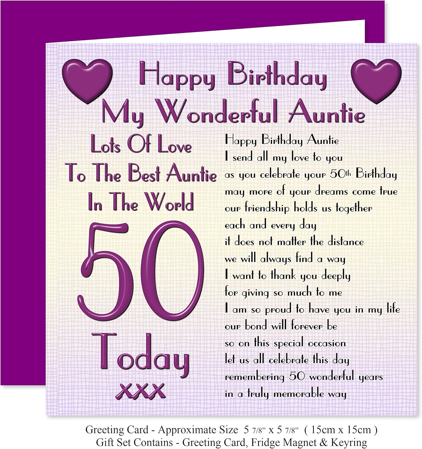 auntie 50th birthday present