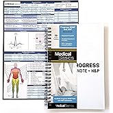 Progress & H&P + 4 Day SOAP Notebook - Progress Note + Medical History and Physical notebook, 50 templates with perforations