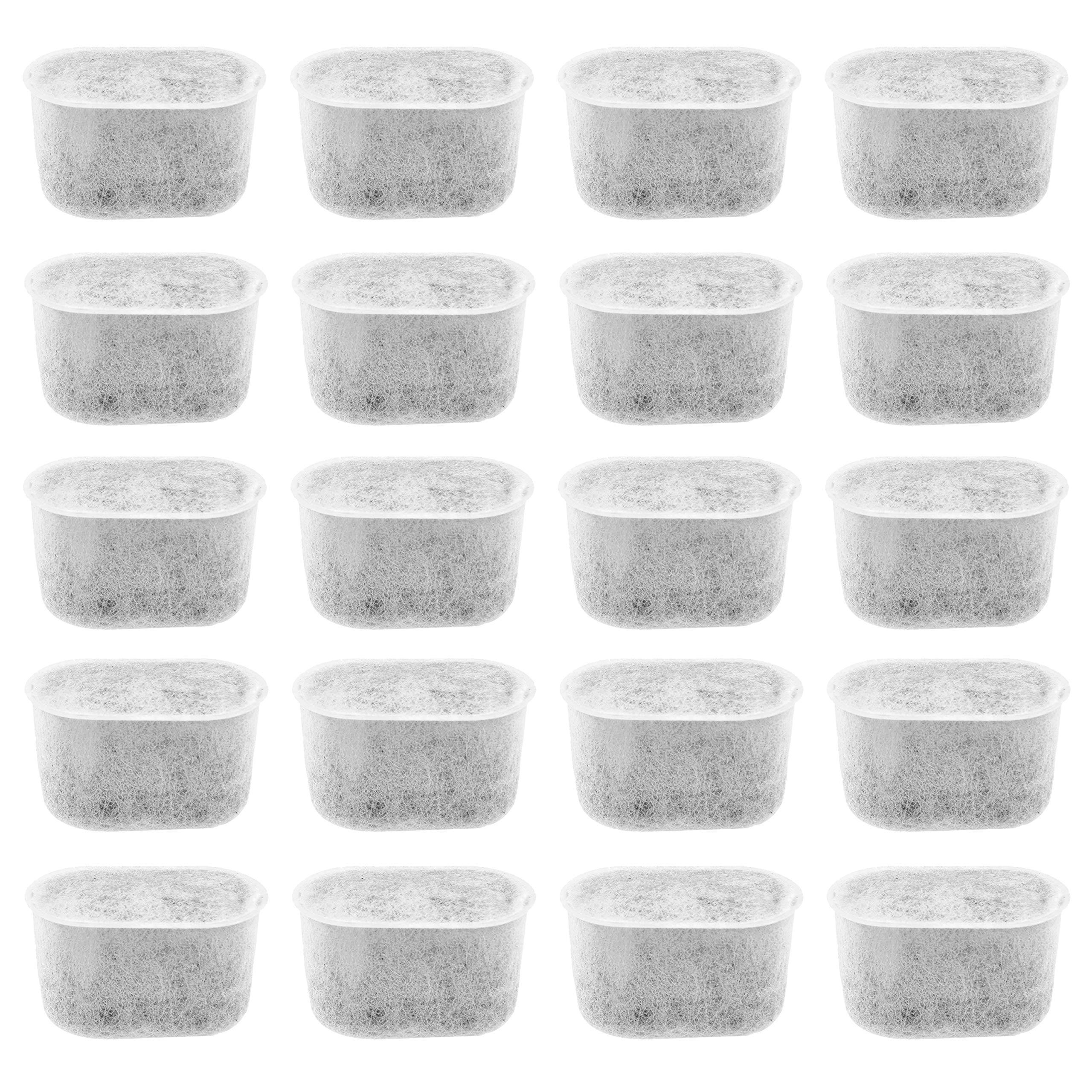 ECO-FUSED Replacement Charcoal Water Filter Compatible with Keurig 2.0 Models - 20 Pack - Extra Fine Grain - Fine Mesh Material - Long Lasting - For Improved Coffee Taste - Easy to Replace