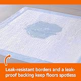 Amazon Basics Dog and Puppy Training Pads Regular 30 Pack Blue Leakproof 5-Layer view 3