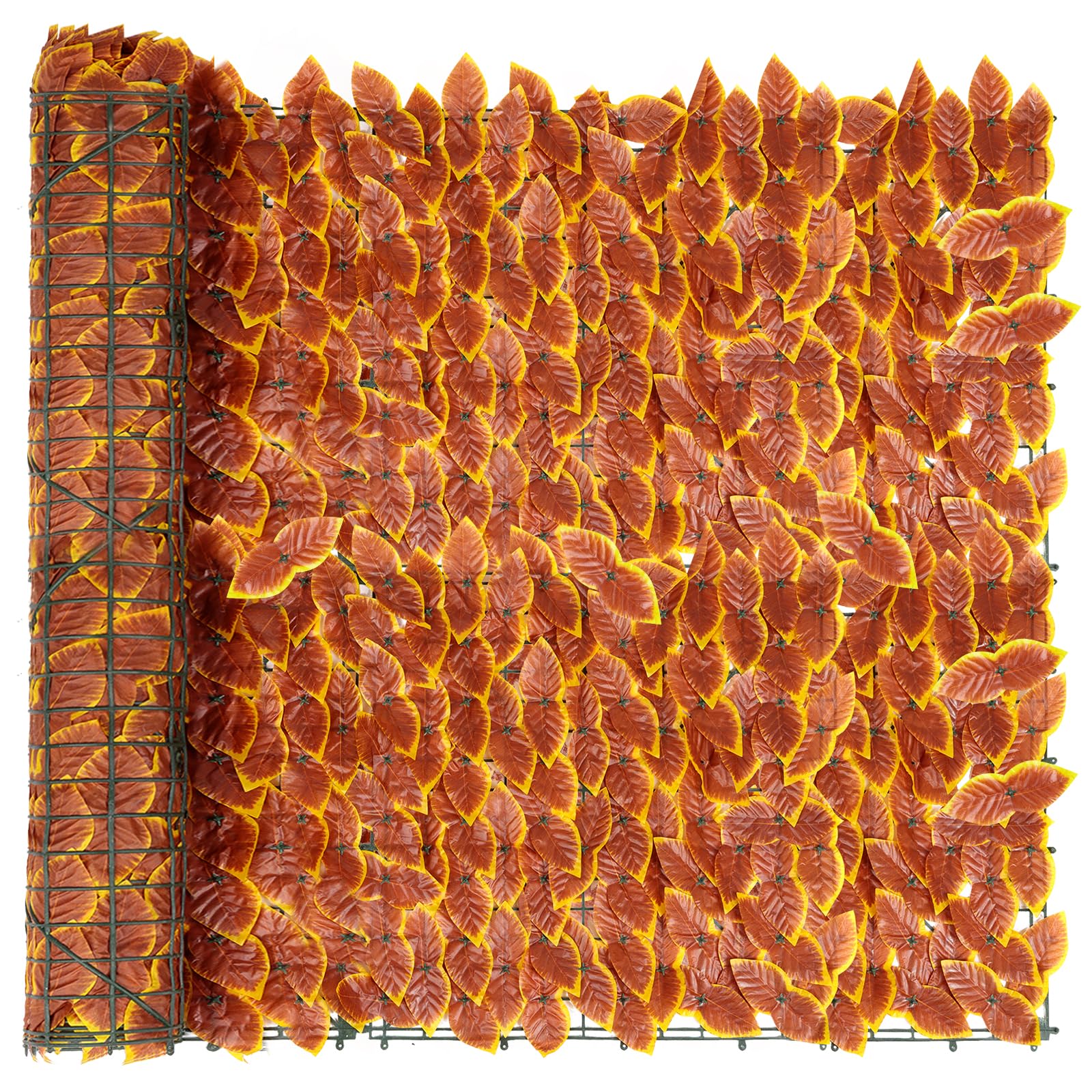 REOVE Artificial Ivy Privacy Fence Screen, Artificial Hedge Fence Green Leaf Ivy Screen Plant Wall Fake Grass Decorative Backdrop for Privacy Protection Home Balcony Garden