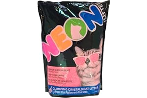 NEON Clumping Silica Gel Crystal Cat Litter, Pink