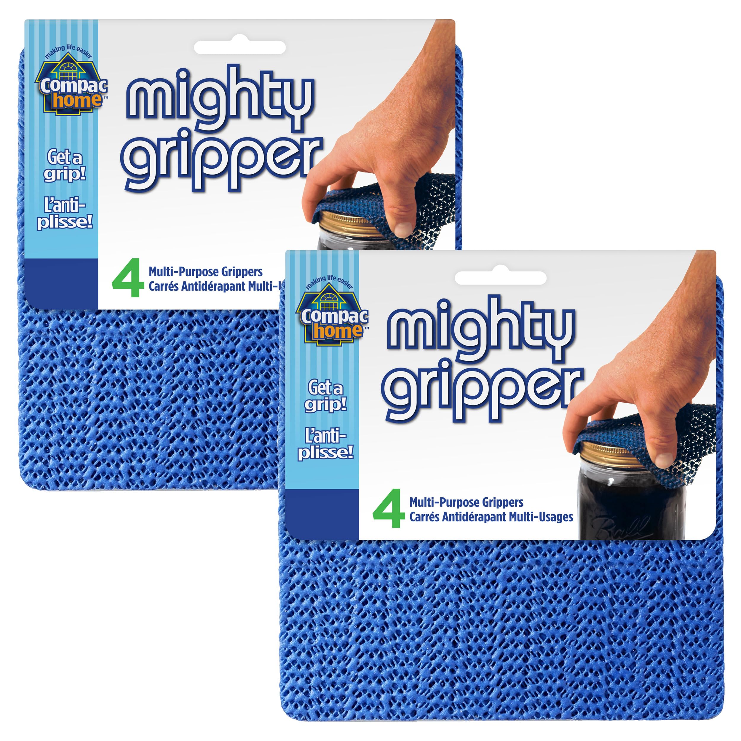 Compac Home Mighty Gripper Non-Slip Pads Jar Opener, Stablize Pictures, Keyboards, Lamps, and More, 8 Count