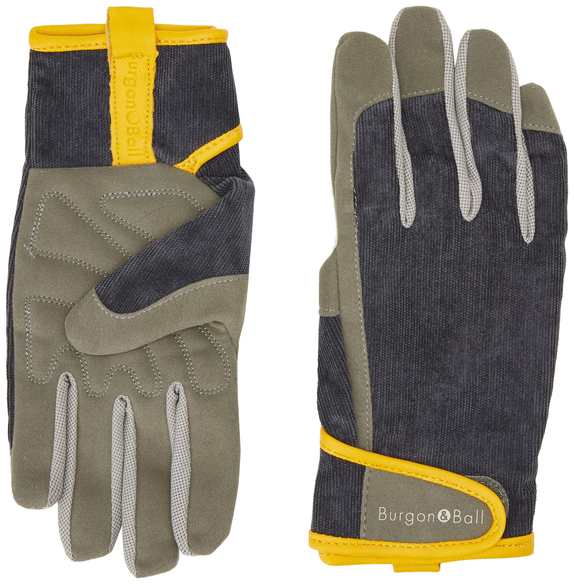 Burgon & Ball Dig The Glove Men's Gardening Gloves, Large/X-Large, Slate Corduroy
