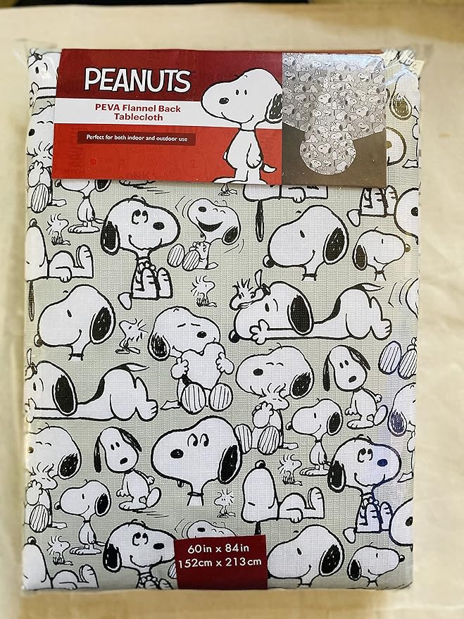 Peanuts Snoopy Printed Vinyl Tablecloth (60" L x 84" W) Buy Online at