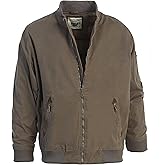 Gioberti Men's 100% Cotton Sportwear Full Zipper Twill Bomber Jacket