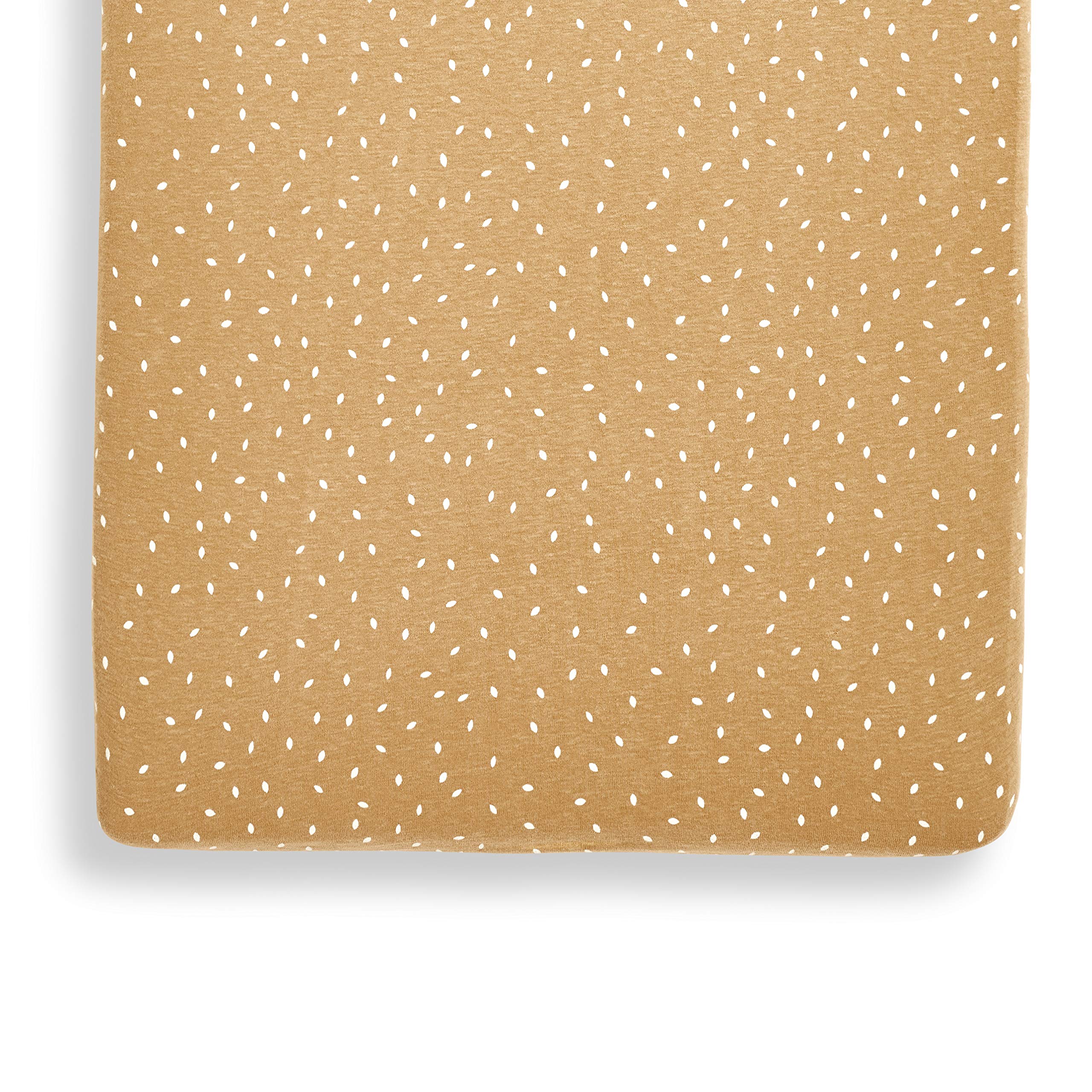 The Little Green Sheep Organic Crib Fitted Sheet - Honey Rice