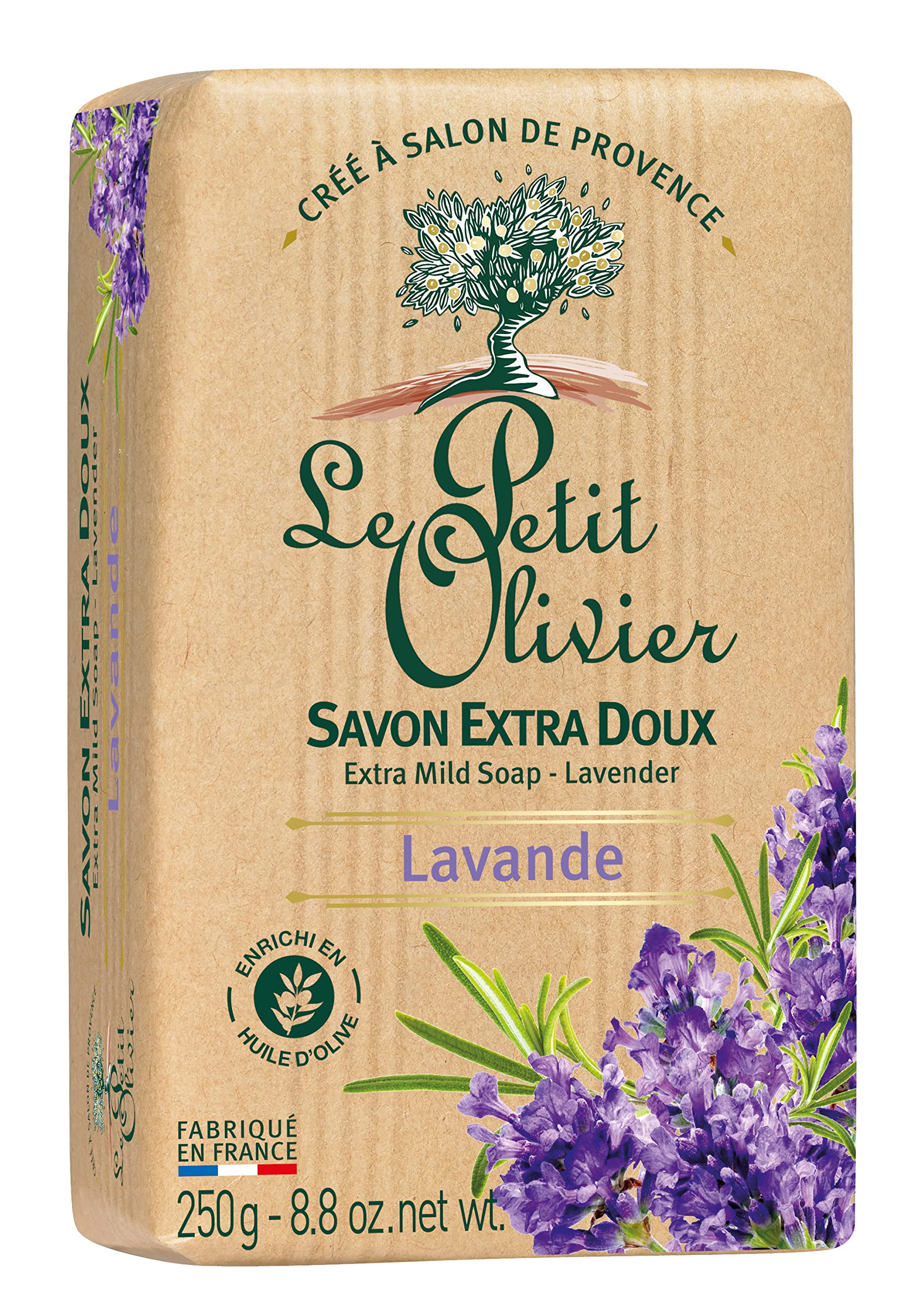 Le Petit Olivier 0005509 Hygiene Beauty Soap Extra Gentle - 250 g - Lavender