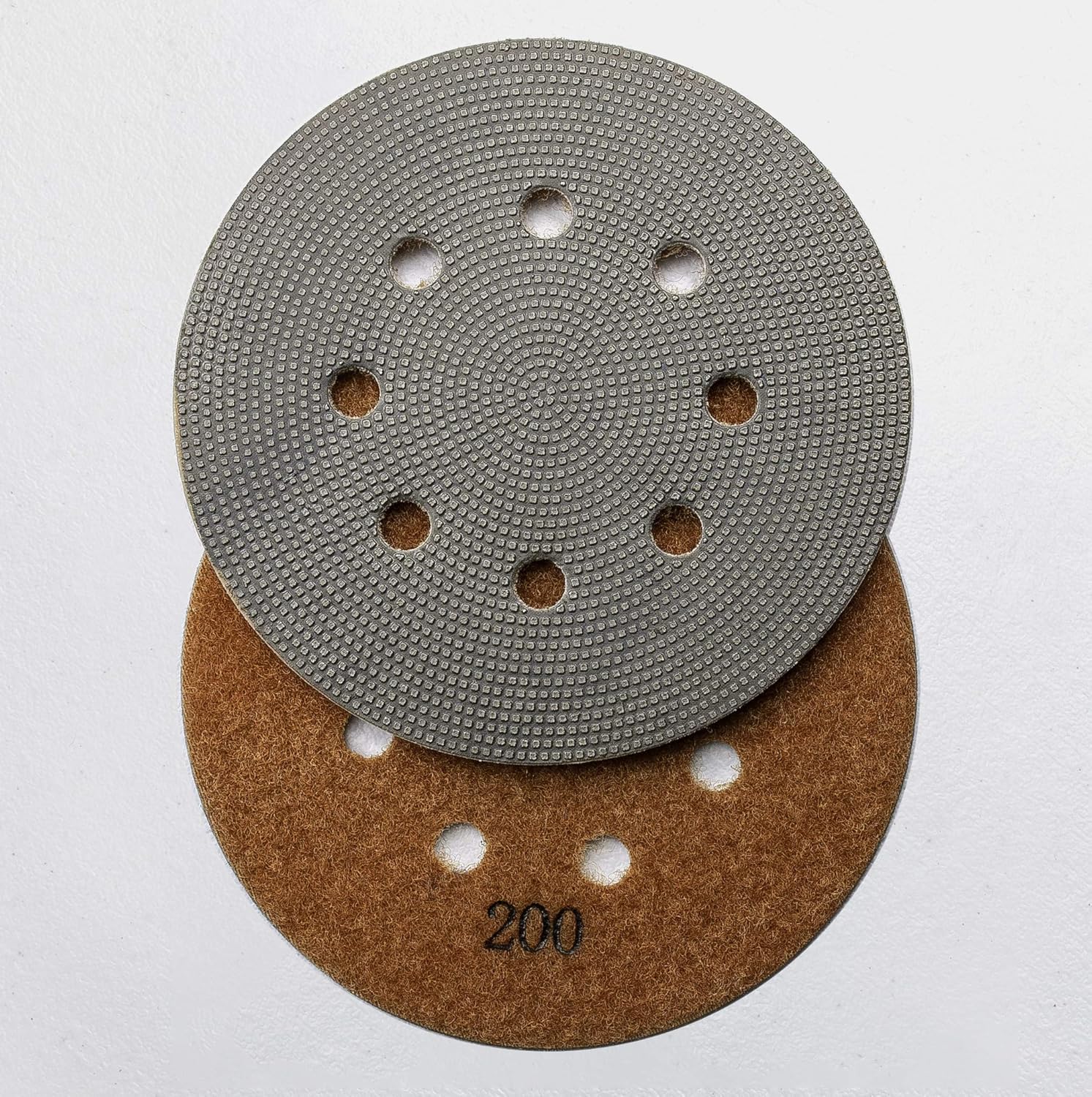 DiamondDisc Electroplated Diamond Sanding Pads for 5" 8 Hole Palm