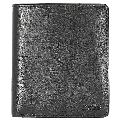BREE Unisex-Erwachsene Pocket New 115, Black Soft, Combi. Purse Geldbörse, Schwarz, 12.5x3x10 cm