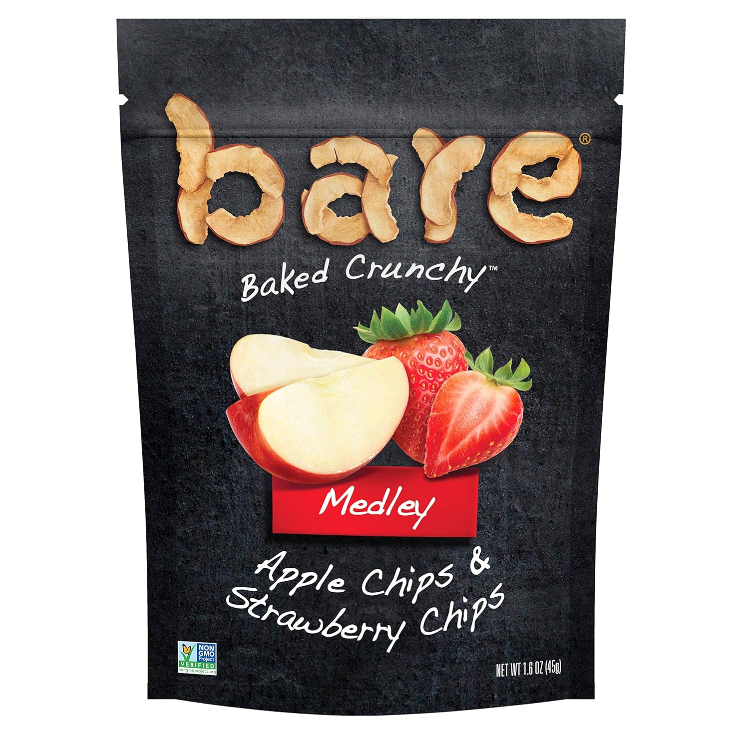 Bare Medleys, Baked Crunchy Apple & Strawberry, Pack of 6