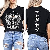 Basgiath War College T-Shirt, Fourth Wing Fantasy Book Lover Tee, Violet Sorrengail Dragon Rider Printed T-Shirt