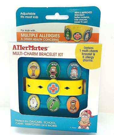 Multi-Charm Allergy Bracelet + 6 Allergy Charms