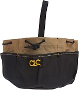 Custom Leathercraft 1148 22-Pocket Tool Parts Drawstring Bucket Bag 10x6 view 3