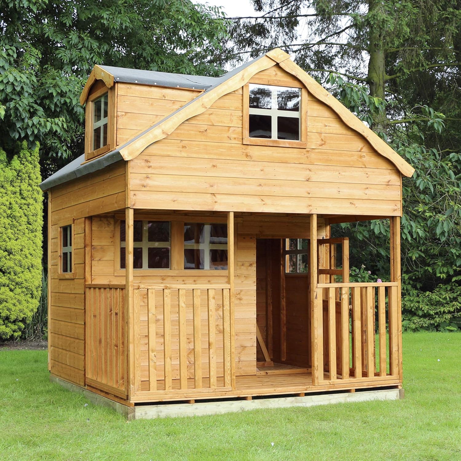 wooden wendy house two storey