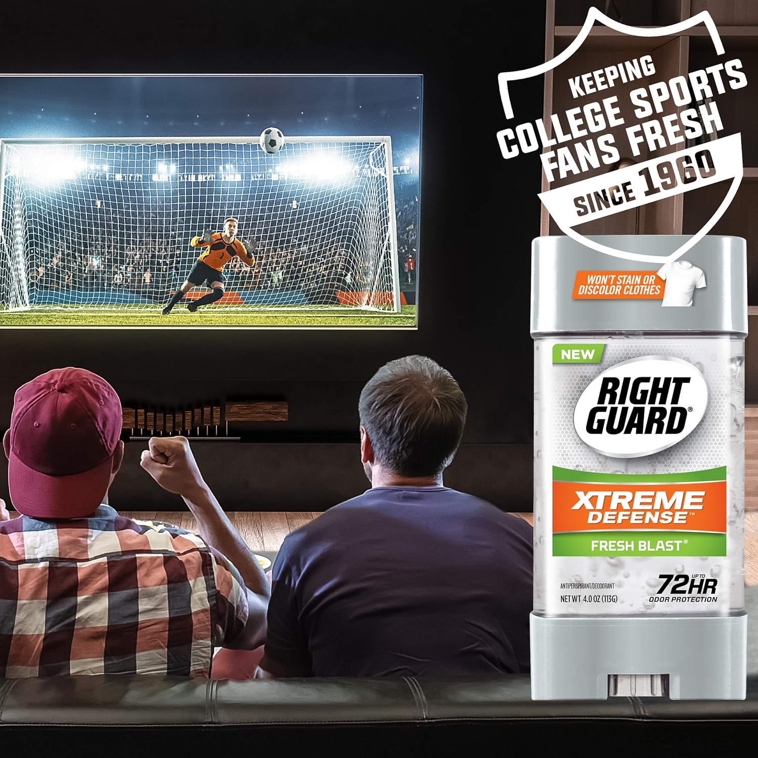 Right Guard Xtreme Defense Antiperspirant Deodorant Gel, Fresh Blast, 4 Ounce, 4 count : Beauty