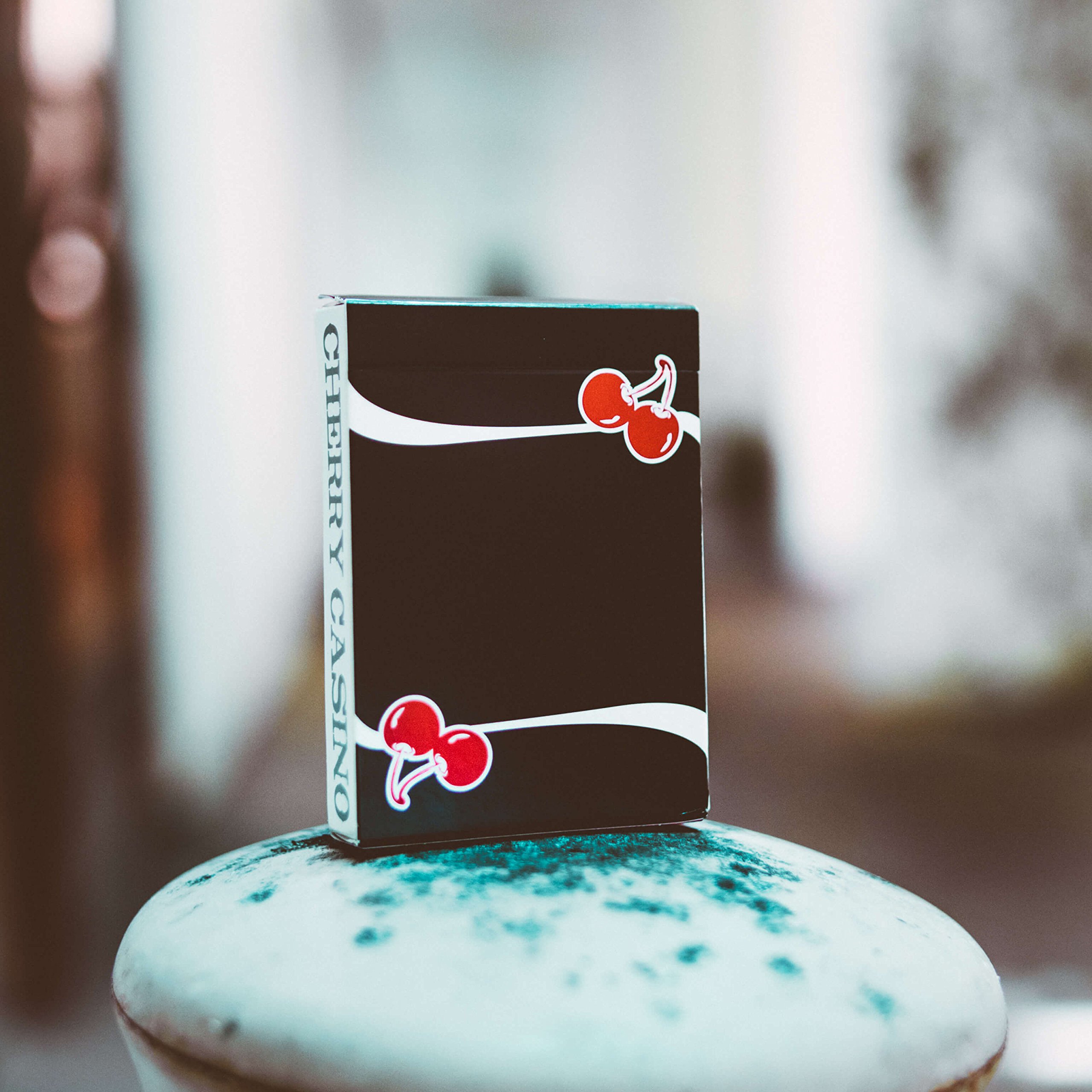 v3 Cherry Casino Playing Cards: True Black Edition