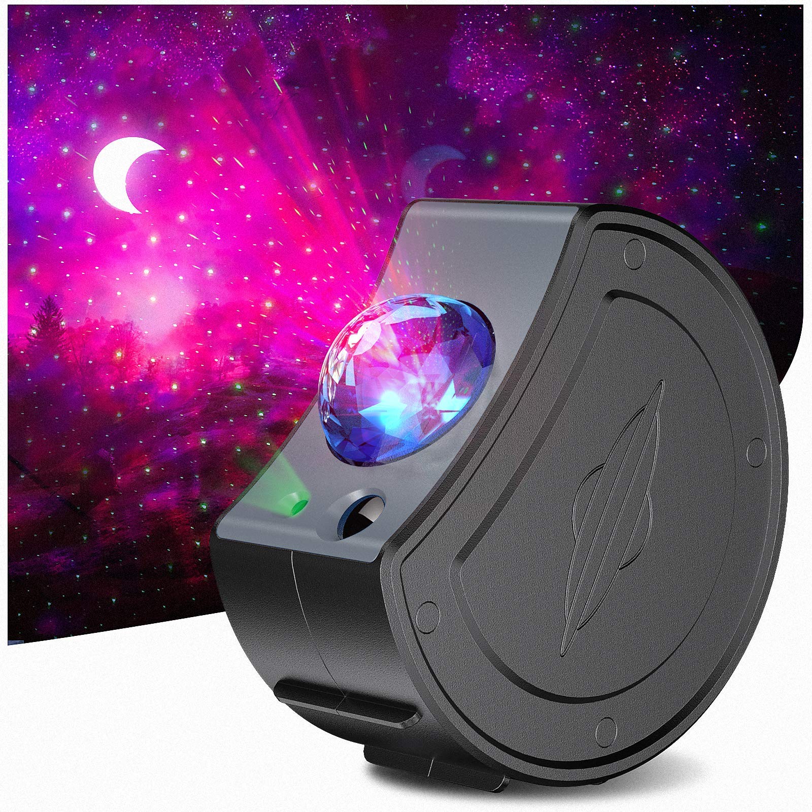 Zenoplige Galaxy Projector, LED Star Light Projector, Night Light 3 in 1 Starry Lamp with Timer & Remote Control for Kids Christmas Gifts Party (Grey)