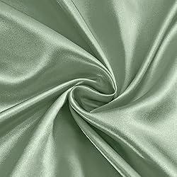 Ersmak Sage Green Satin Fabric by The
