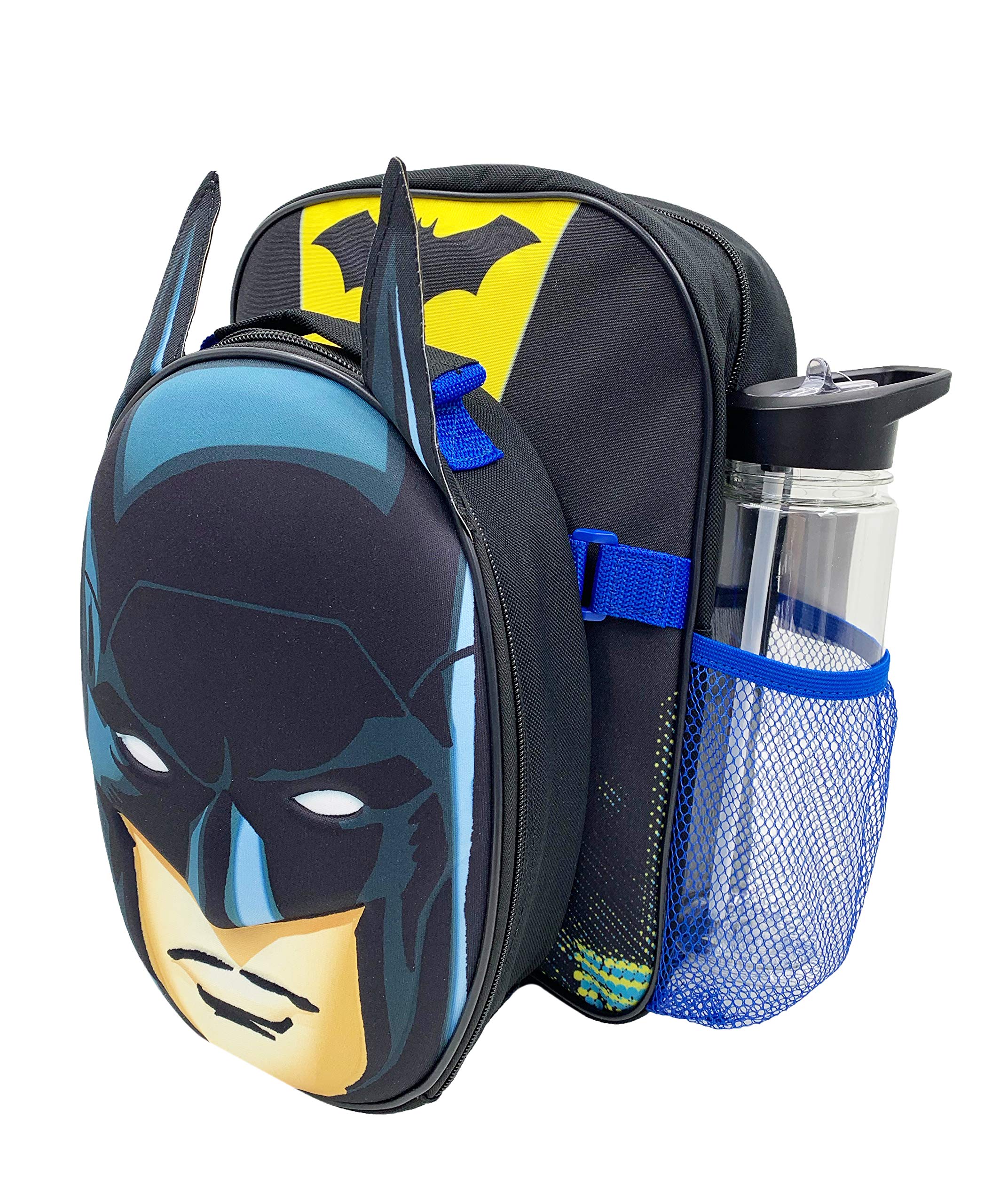 William Lamb Unisex Kid's Rucksack Backpack Racksack, Black & Yellow-Batman, One Size