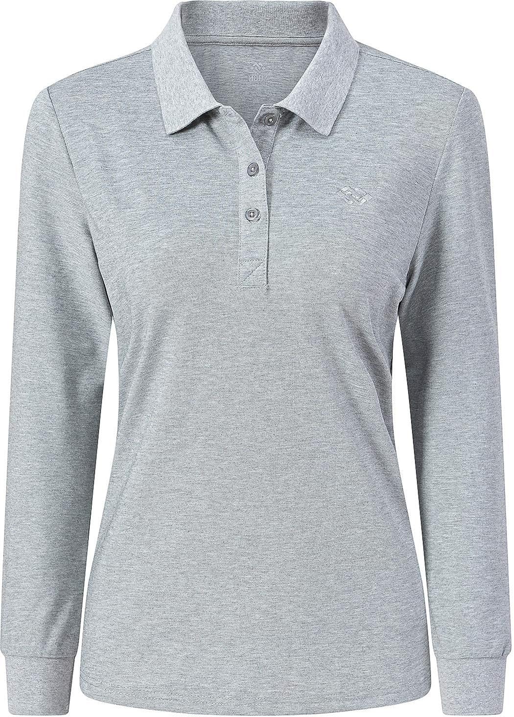 Women's Golf Polo Shirts Sports Athletic Shirts Tennis Tops Fitness Workout T-Shirt with Buttons: Clothing