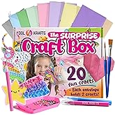 20 Arts & Crafts Kit for Girls – The Surprise Craft Box, All-Inclusive DIY Craft Set with 20 Fun Projects, Individually Packa