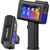 UPRINTJET Handheld Inkjet Printer BT-HH6105B2 with Photoelectric Sensor Inkjet Coder Quick-Drying Ink for Barcode QRcode Batch Number Logo Date Printing Machine Handheld Printer for Any Surface