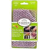 Non-Scratch Heavy Duty Scouring Pad or Pot Scrubber Pads (2PCs) - Scouring Kitchen, Dishwashing, Cleaning - Nylon Mesh Scrubb