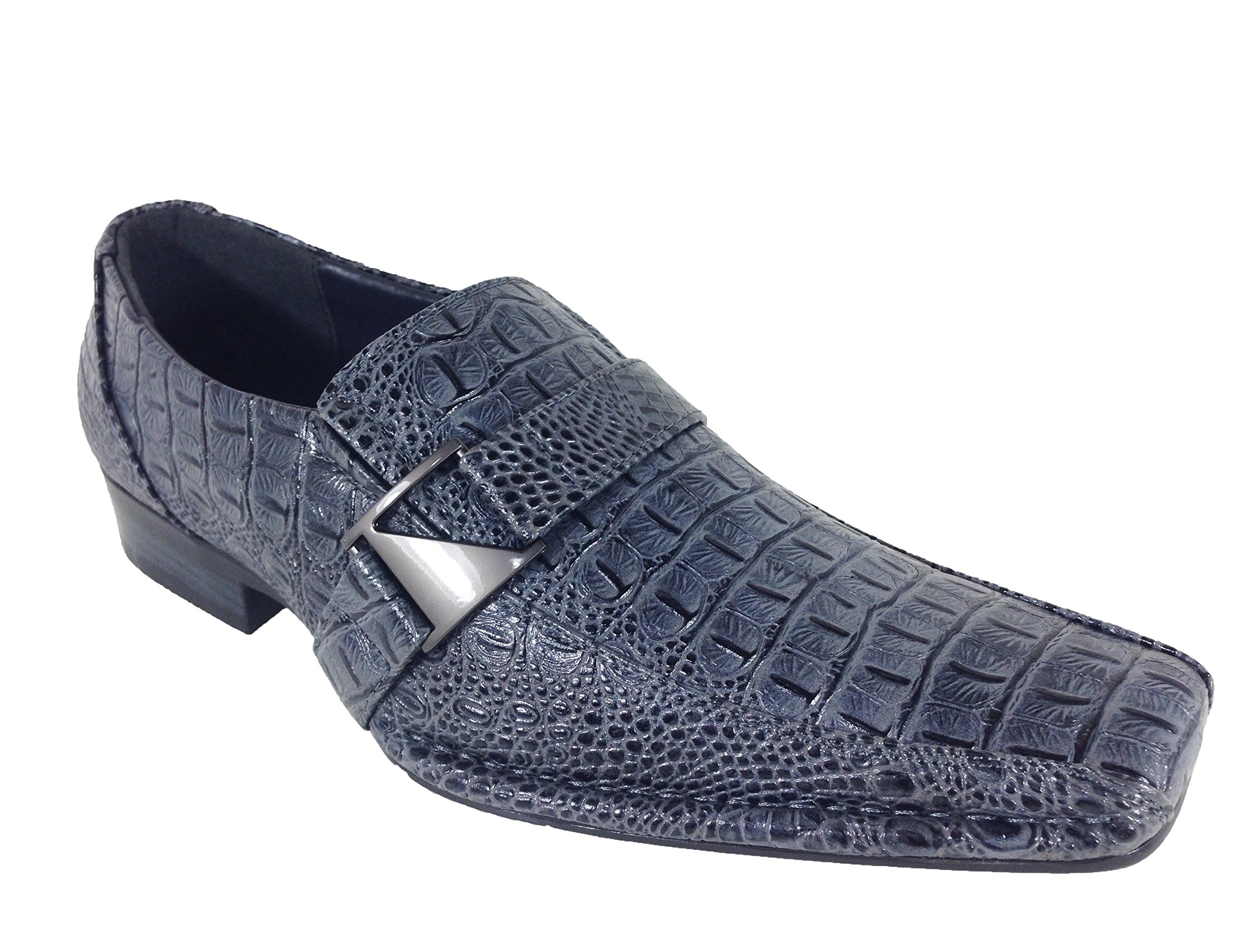 Alberto Fellini Mens Dress Loafers Elastic Slip On With 