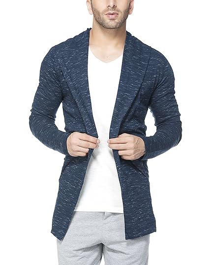 tinted men's cotton blend cardigan