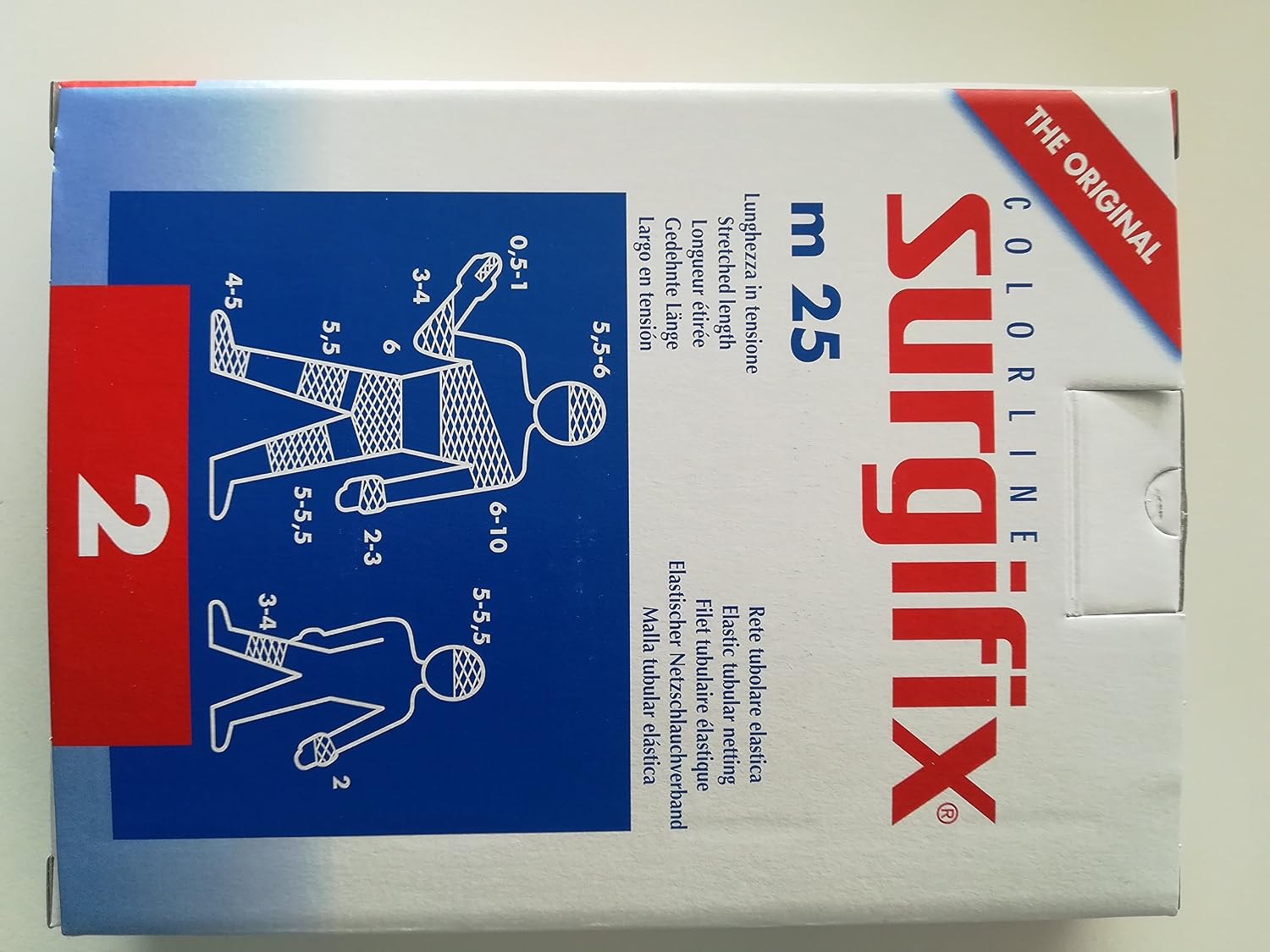 Surgifix Gima 34702 Elastic Tubular Mesh, 2 Size, 1 Piece, White - Image 4