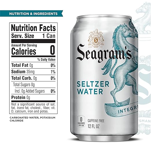 Seagram S Seltzer Agua Paquete De 6 Lata De 12 Oz Amazon Com Grocery Gourmet Food