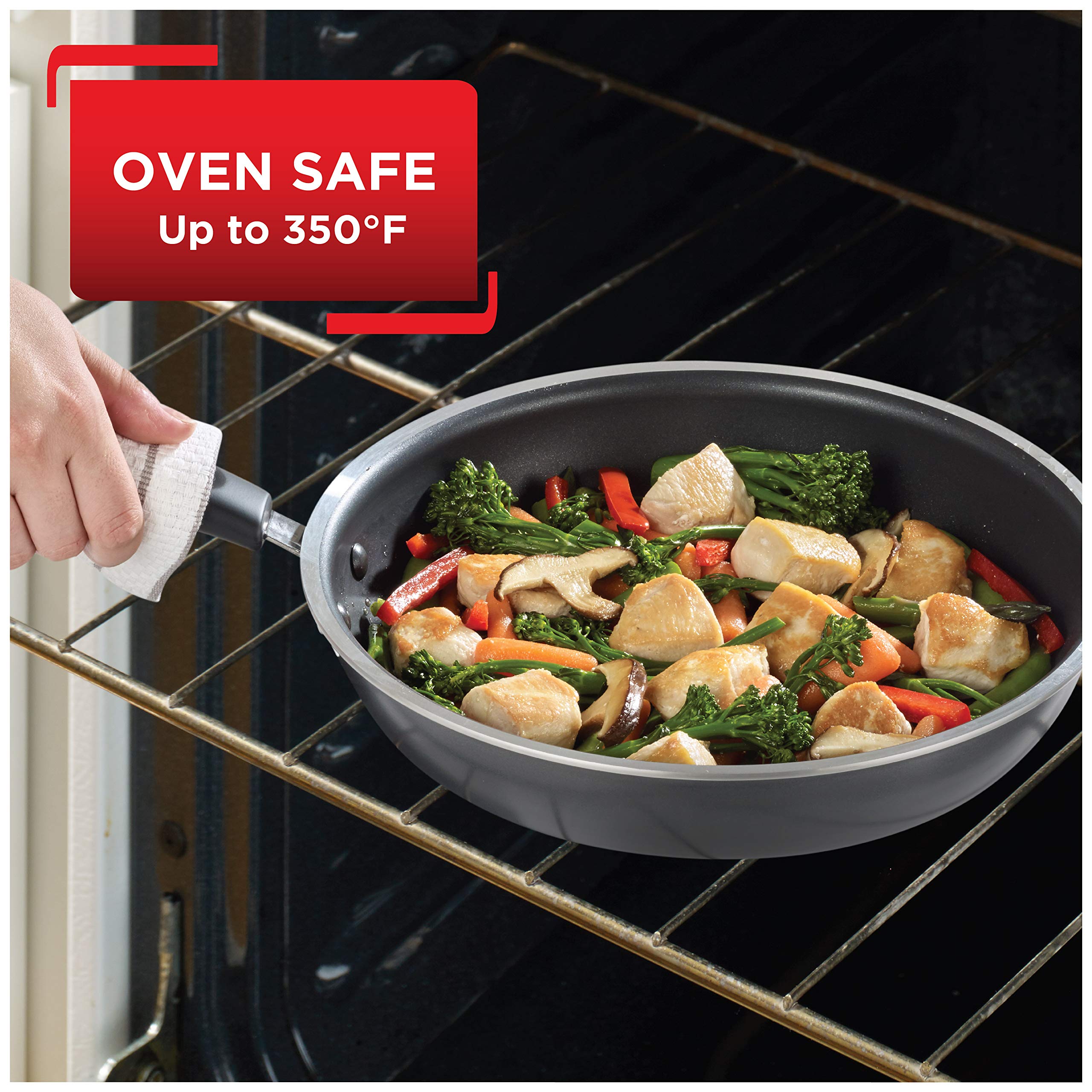 Tfal Signature Nonstick Fry Pan 8.5 Inch Oven Safe 350F Cookware, Pots