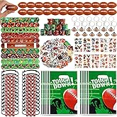Kolewo4ever 294 Pieces Football Party Supplies Football Themed Birthday Gift Goodie Bags for Sports Party Supplies