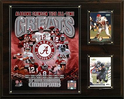 Ncaa Football Alabama Crimson Tide All Time Greats Photo Plaque