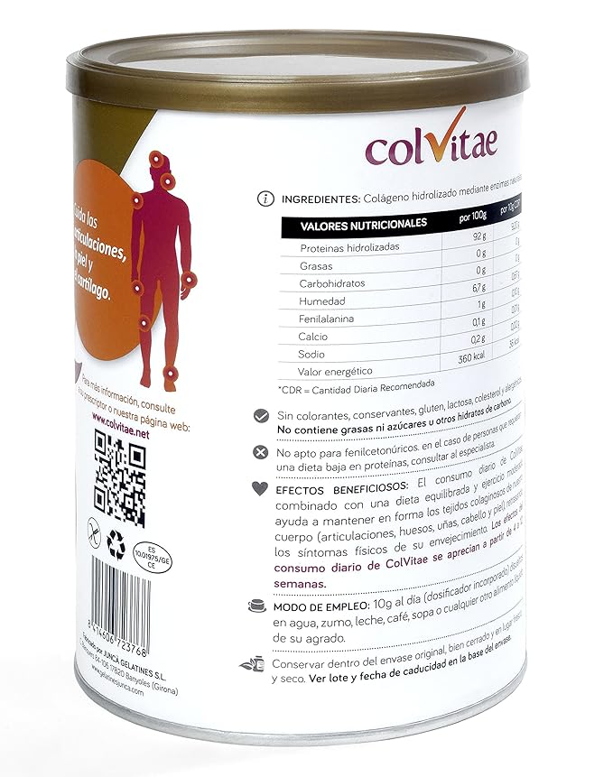 COLVITAE Colágeno Natural Hidrolizado: Amazon.es: Salud y cuidado personal