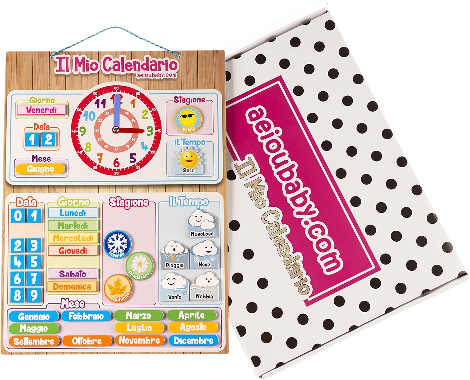 magnete da frigorifero per il calendario