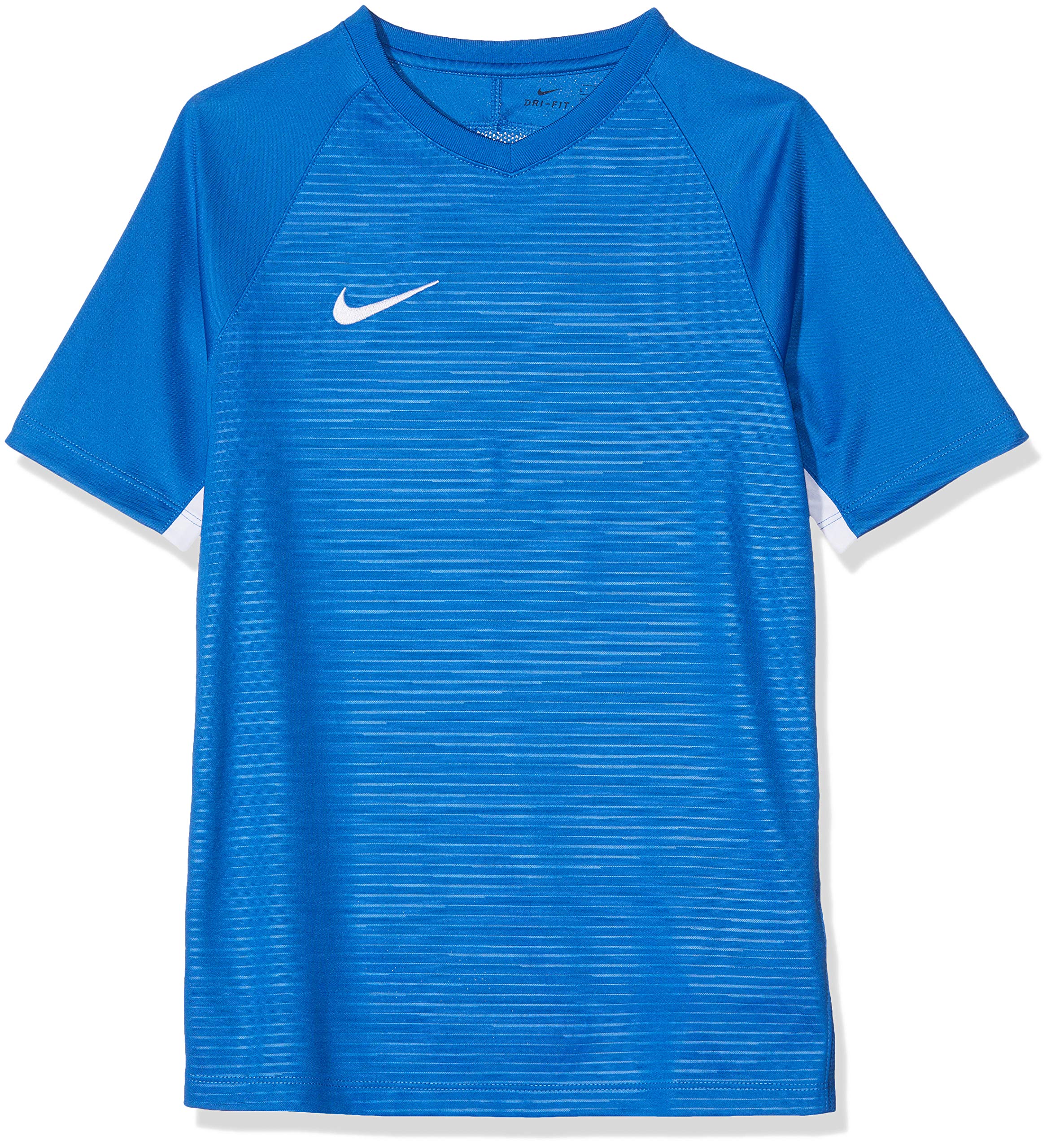 Nike Kid's Y NK DRY TIEMPO PREM JSY SS T-Shirt, Royal Blue/Royal Blue/White/(White), S
