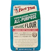 Bob's Red Mill, Flour Unbleached White All Purpose Organic, 80 Ounce