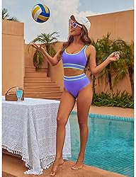 BMJL Women's High Waisted Bikini Sets Sporty Two