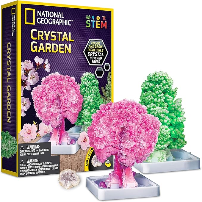 NATIONAL GEOGRAPHIC Crystal Growing Garden Grow Two Crystal Trees in