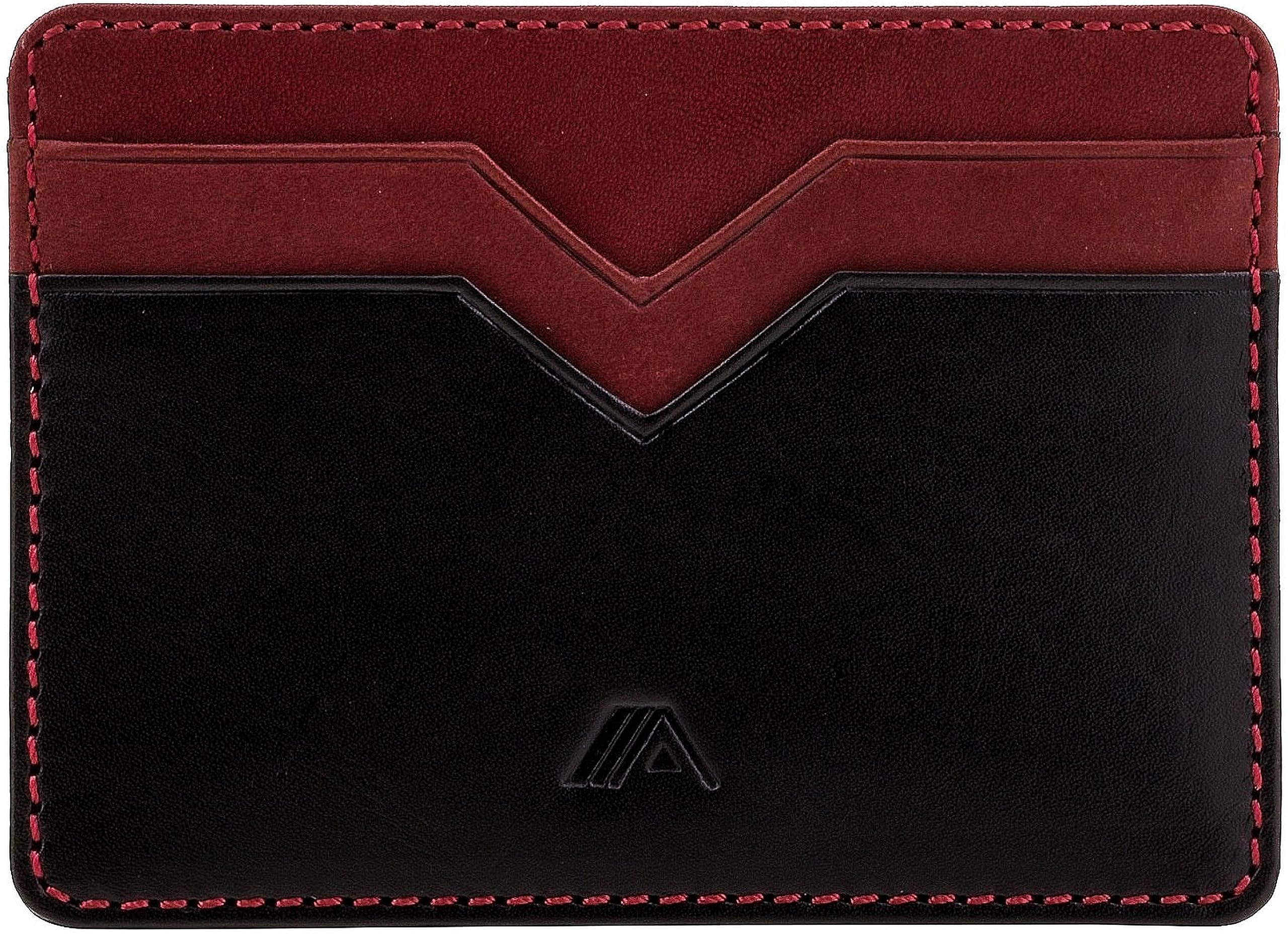 Yaiba Slim Leather Card Holder - Minimalist Front Pocket Wallet