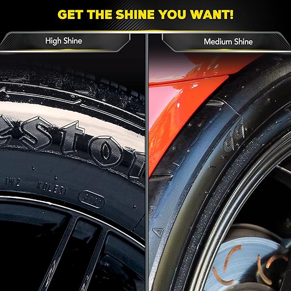 MEGUIAR’S HYBRID CERAMIC TIRE SHINE – LONG-LASTING SHINE THAT’S DURABLE & WATER-RESISTANT HYBRID CERAMIC TECHNOLOGY – 16 OZ SPRAY
