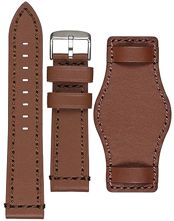 Astroavia Herren Leder Armband Uhrenarmband mit Unterlage L6U6