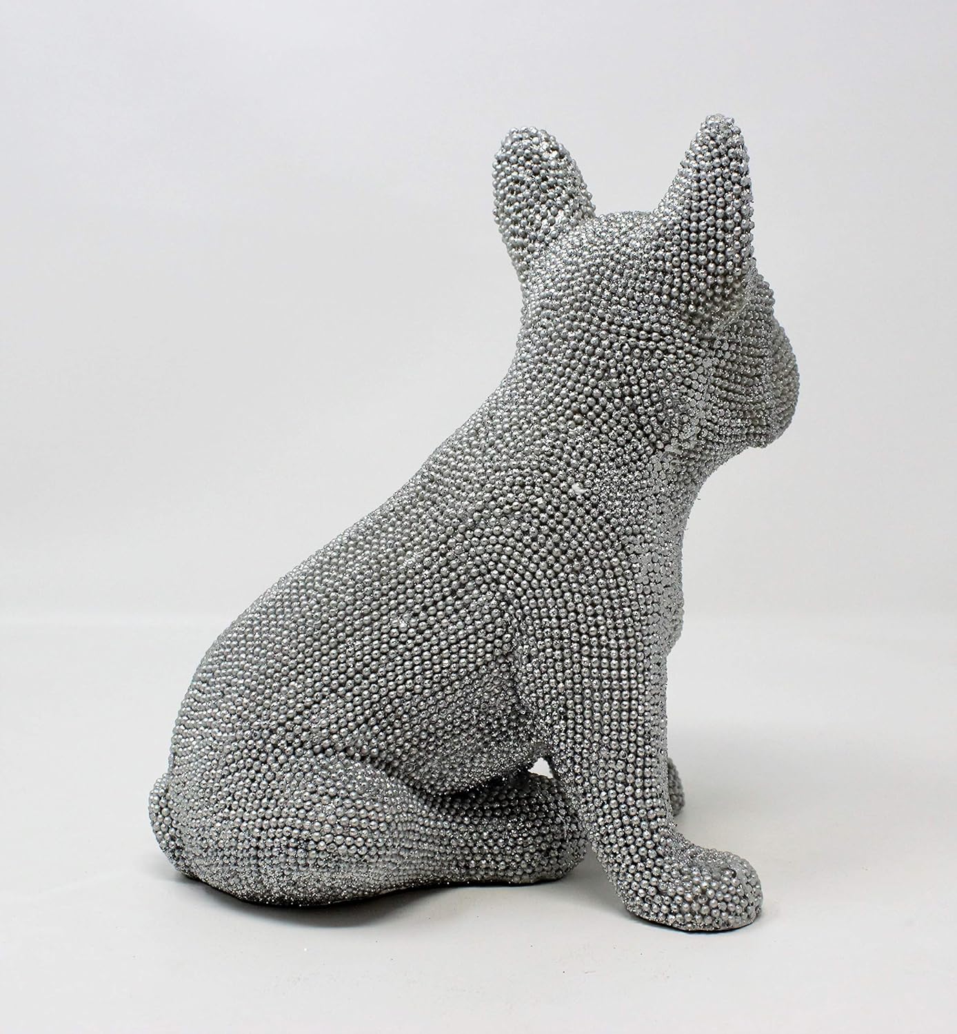 Lesser Pavey Silver Sparkle Diamante Glitter Sitting French Bulldog Ornament Amazon Co Uk Kitchen Home