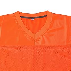 Aumudle Men Blank Plain Football Jersey Practice