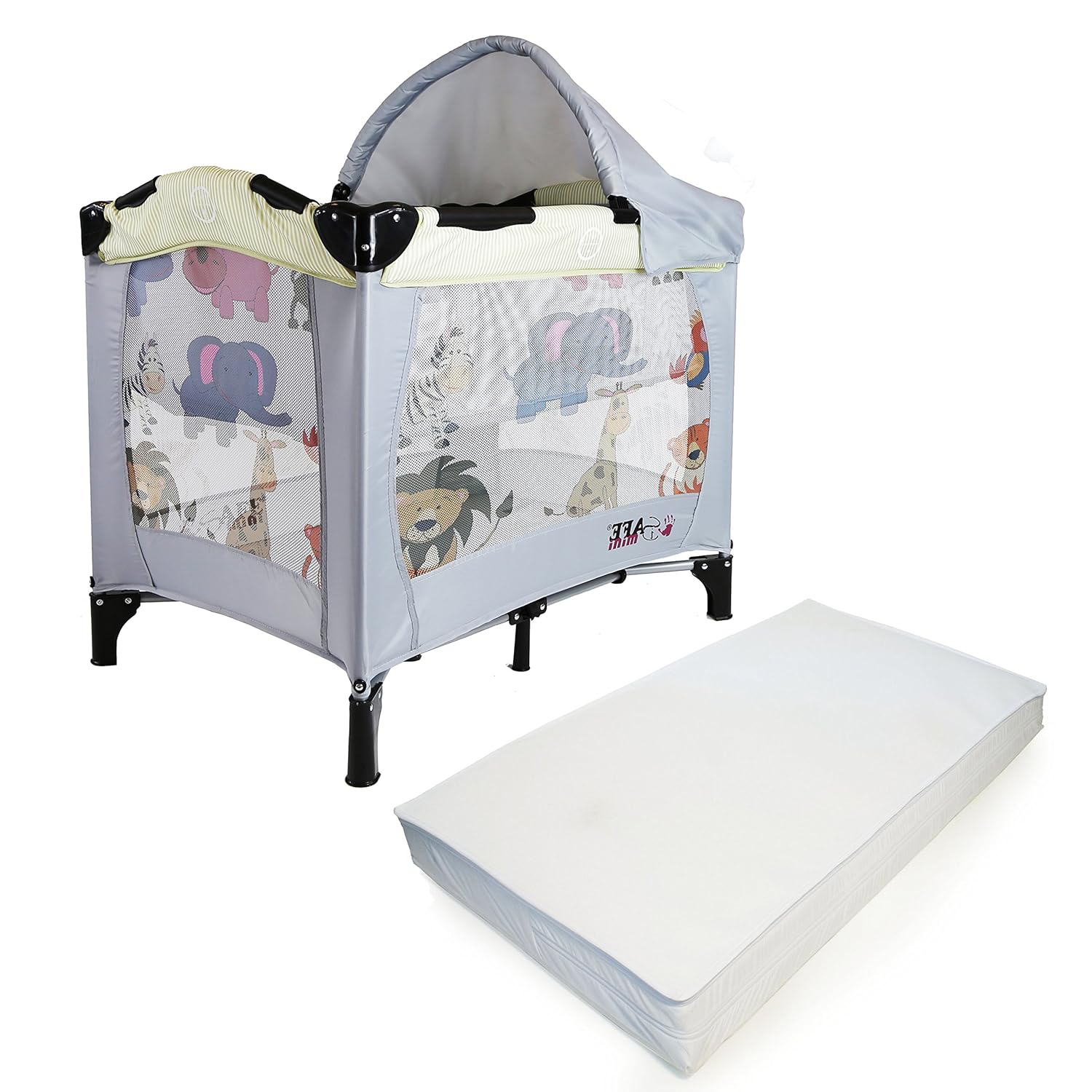 Grey Baby Infant Playpen Indoor Outdoor Large O 140cm Nursery Baby Products Fokusgroup Net