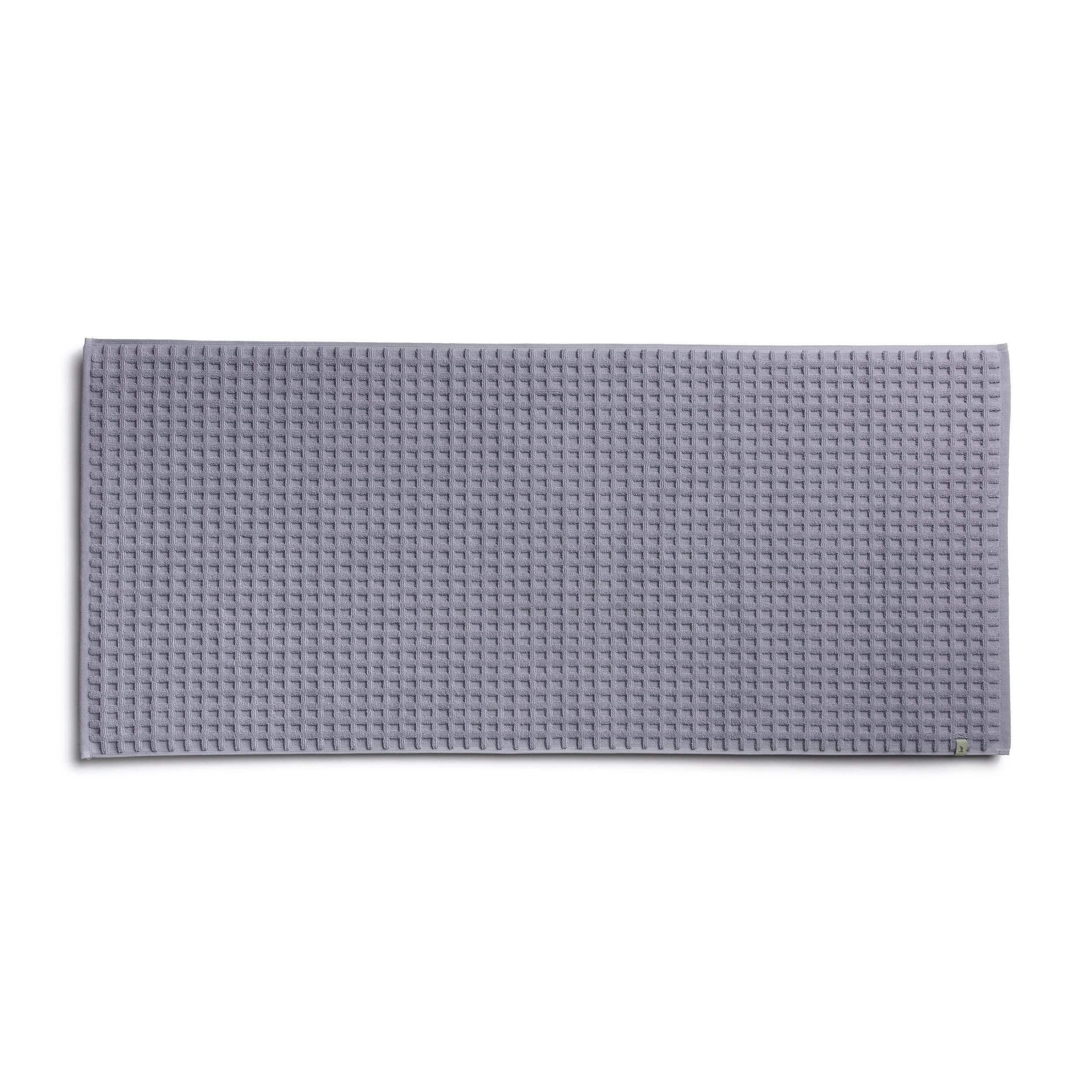 Möve Piquée bath mat 60 x 130 cm made of 100% cotton, granite — image 1
