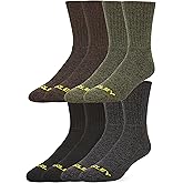 STANLEY Work Socks for Men – 8 Pairs Thick Cushioned Crew Length Work Boot Socks for Hiking